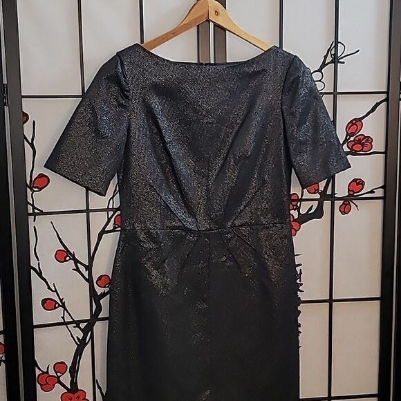 Jill Jill Stuart Metallic Black Short Sleeve Dress - Picture 2 of 13